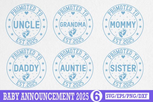Baby Announcement 2025 SVG: Graphics for Crafts & Brand Moments
