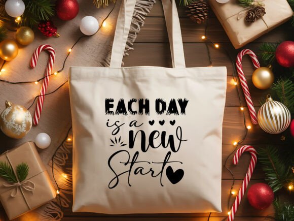 Each Day New Start Quote: Graphics for Crafts