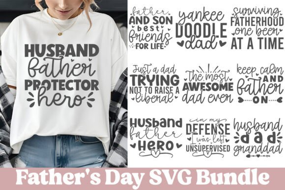 Father’s Day SVG Bundle: Graphics for Crafts & Content
