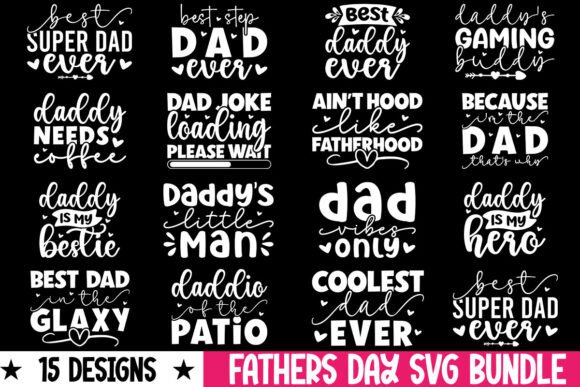 Fathers Day SVG Bundle: Graphics for Crafts & Content