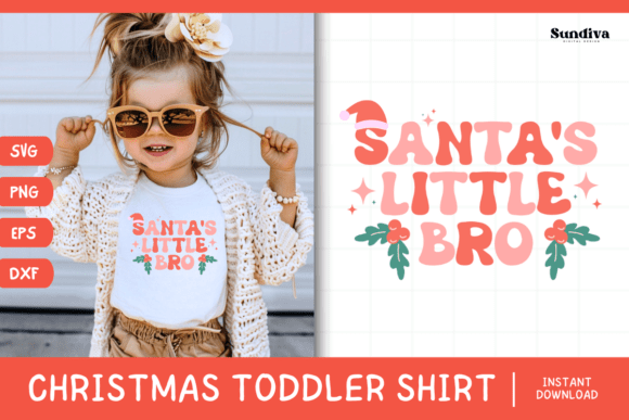 Funny Christmas Toddler Shirt Quote 5: Graphics for Crafts & Joyful Branding