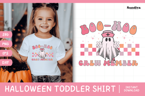 Funny Halloween Toddler Shirt SVG 12 V2: Graphics for Crafts & Content