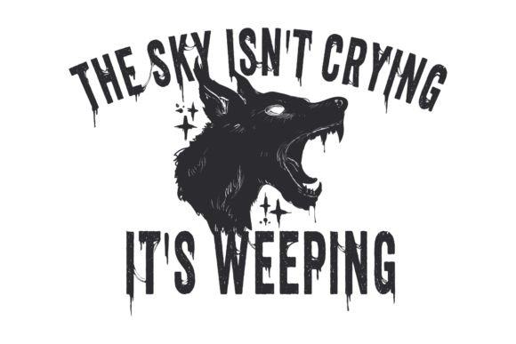 Grunge Wolf Head Quote: Editorial Graphics for Crafts & Creative Brands