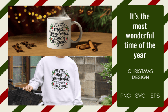 Most Wonderful Time of the Year SVG PNG: Crafts & Graphics