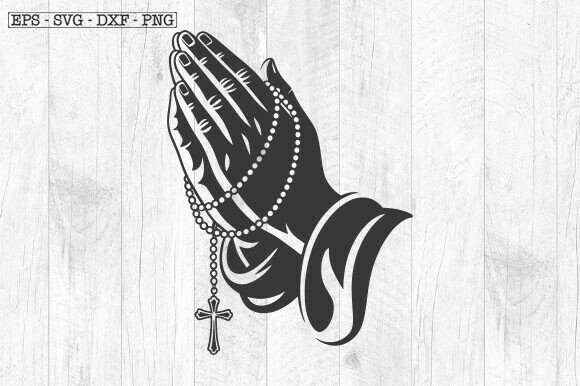Praying Hands SVG: Religious Graphics for Crafts & Branding