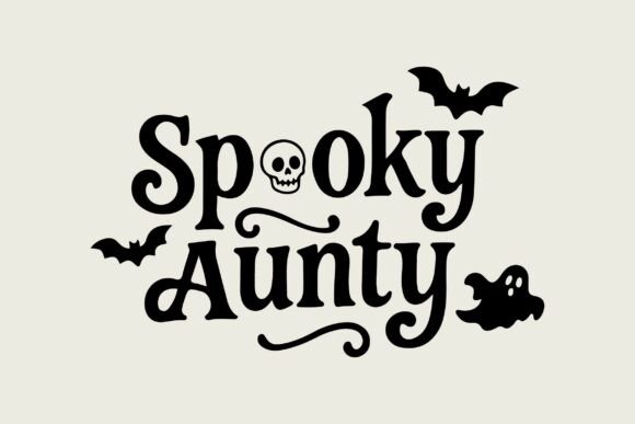 Spooky Aunty SVG: Halloween Graphics for Crafts & Branding